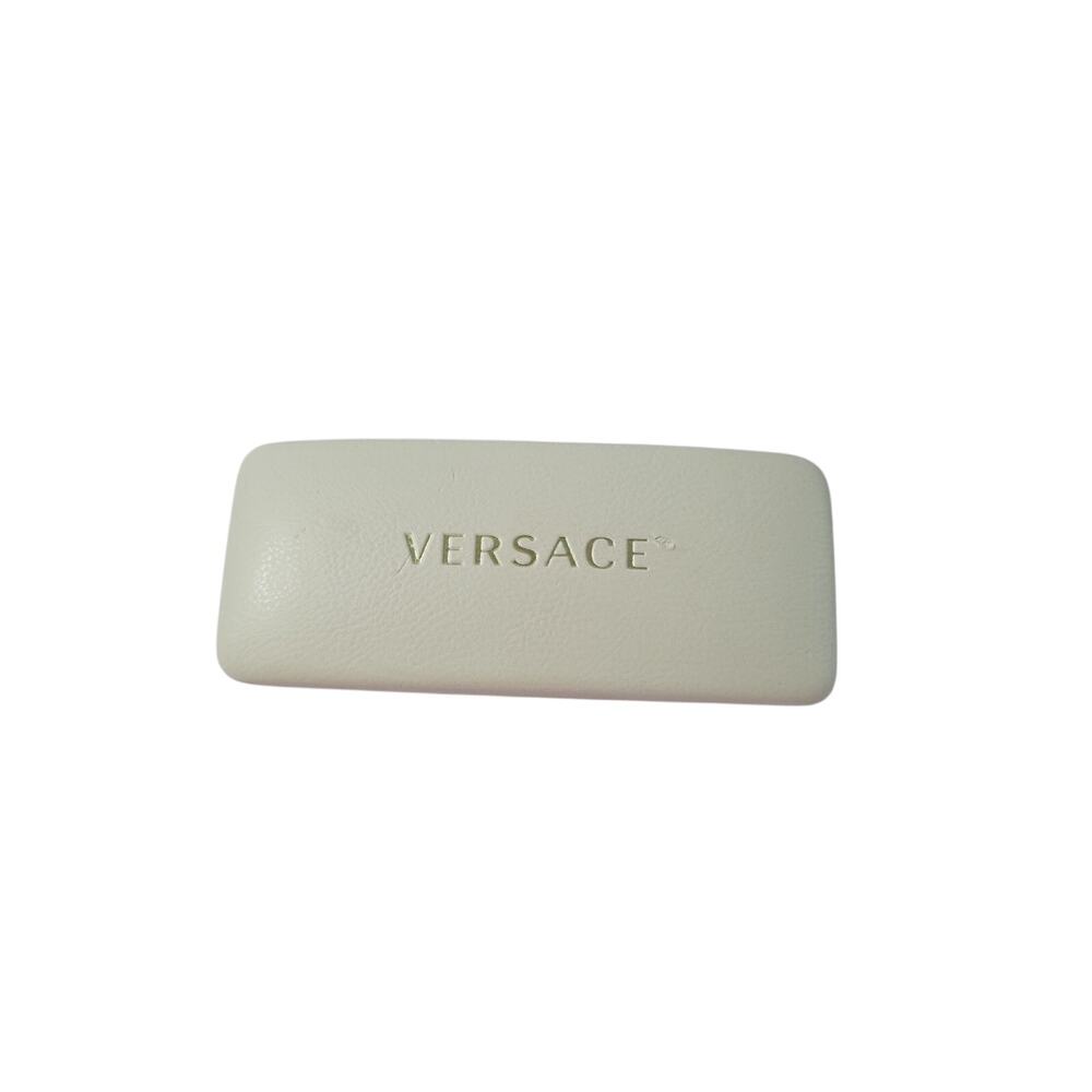 VERSACE Glasses Case Sunglasses Case White Gold Designer Brand